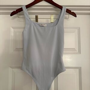 Aritzia Babaton Light Blue Tank Bodysuit
